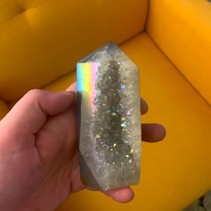 Crystal! Aura Agate w/ Quartz Druzy